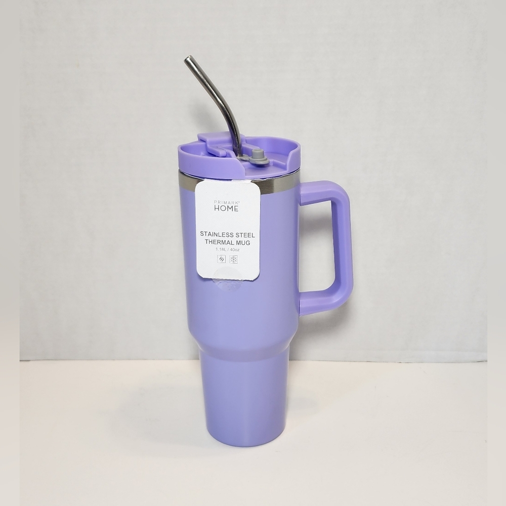 Primark Lavender Stainless Steel Mug - NWT